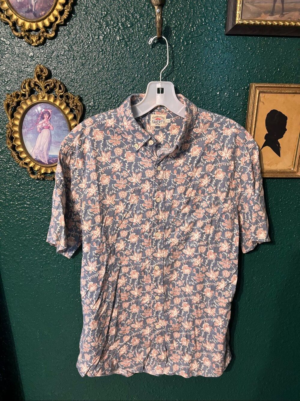 Faherty Men’s Breeze Casual Button Down Shirt Sz Small